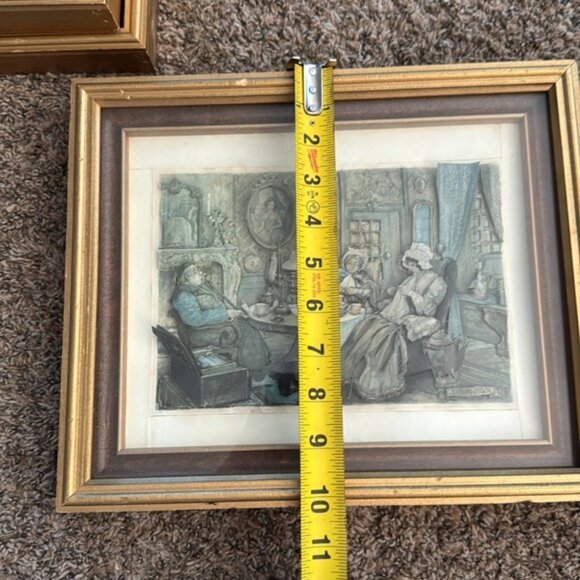 Vintage Anton Pieck 3D Shadow Box Art Wood Frame Lesley Owsley Handcrafted - Picture 12 of 16